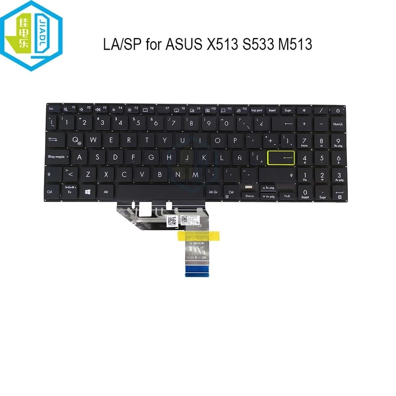 แป้นพิมพ์ภาษาอาหรับละตินแป้นพิมพ์ทดแทนแล็ปท็อปสําหรับ ASUS VivoBook S533 S533EA S533E S533FA M513 X5