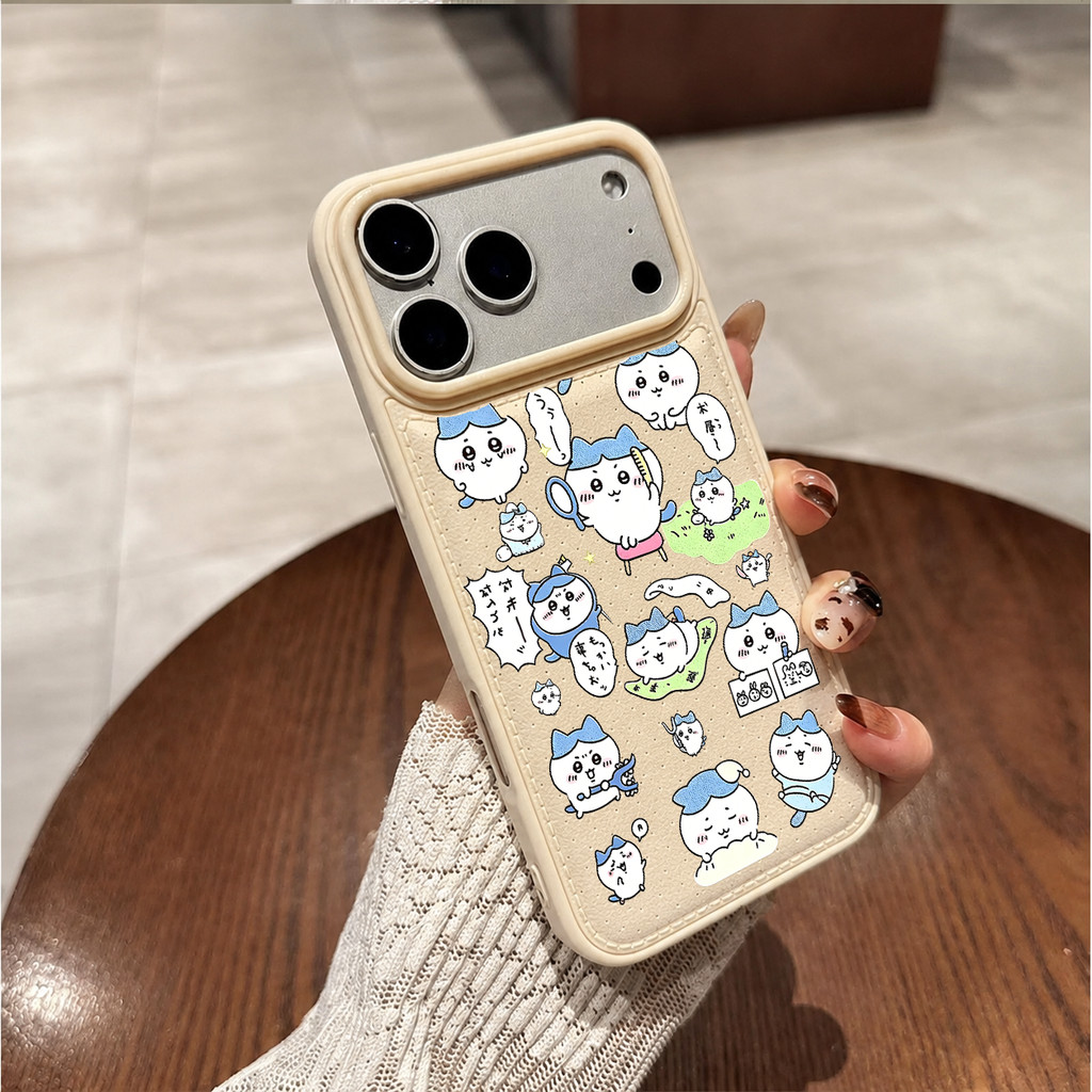 เคส iPhone ลาย Chiikawa Hachiware น่ารัก ขอบนิ่มกันกระแทก ปกป้องกล้อง กันรอยขีดข่วน สำหรับ 17 16 15 