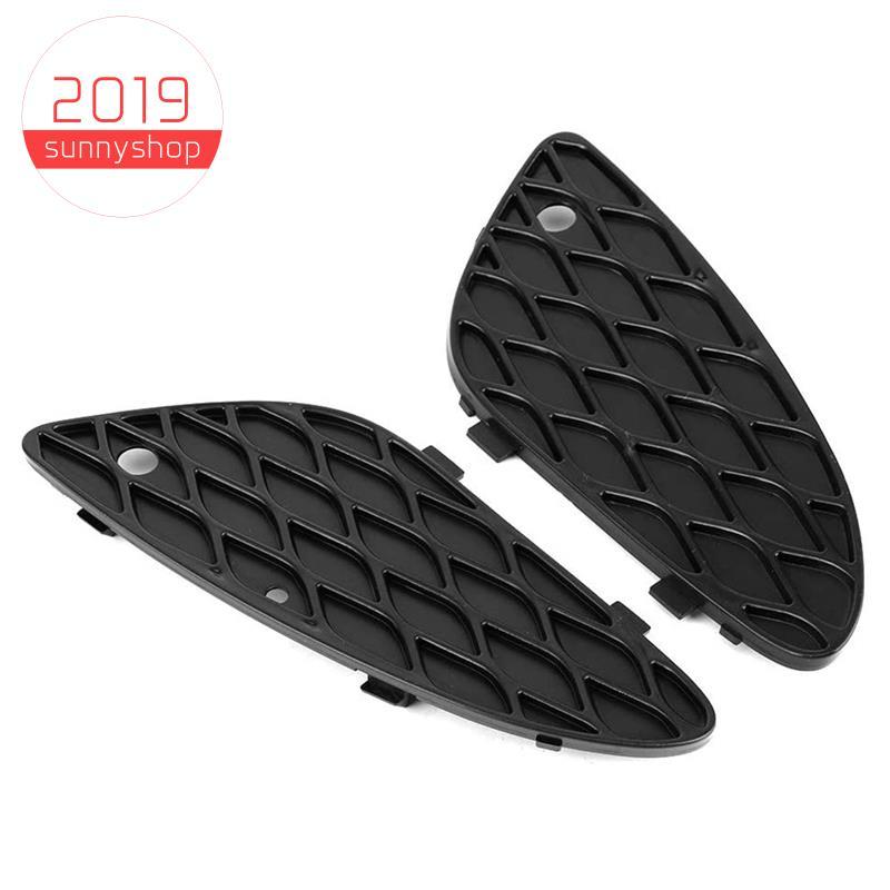 [sunnyshop2019]กระจังหน้าซ้ายและขวาใส่ฝาครอบตาข่ายสําหรับ - E-Class W211 E320 E350 E500 2003-2006