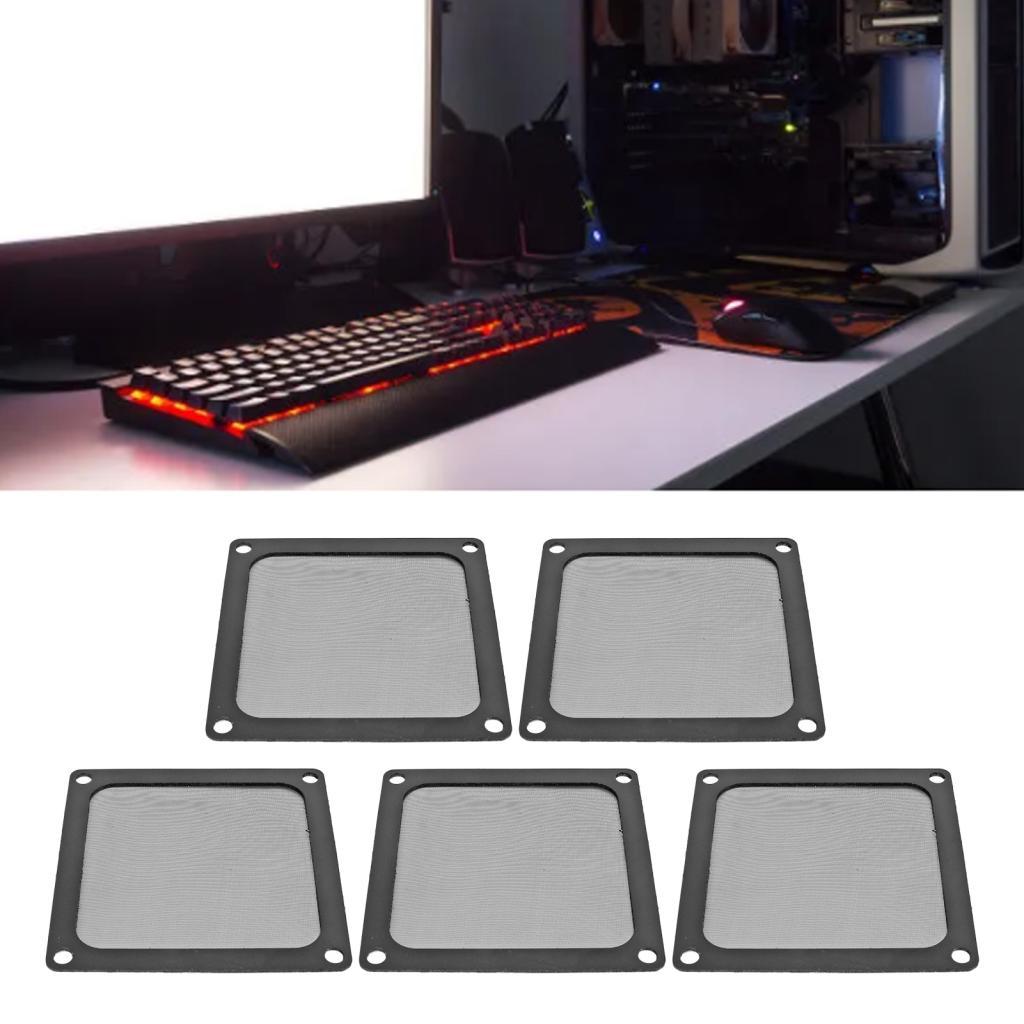 Alwaysonline 80mm x Computer Case Fan Dust Filter PC Cooler Cover Grills with Magnetic Frame (5 ชิ้น