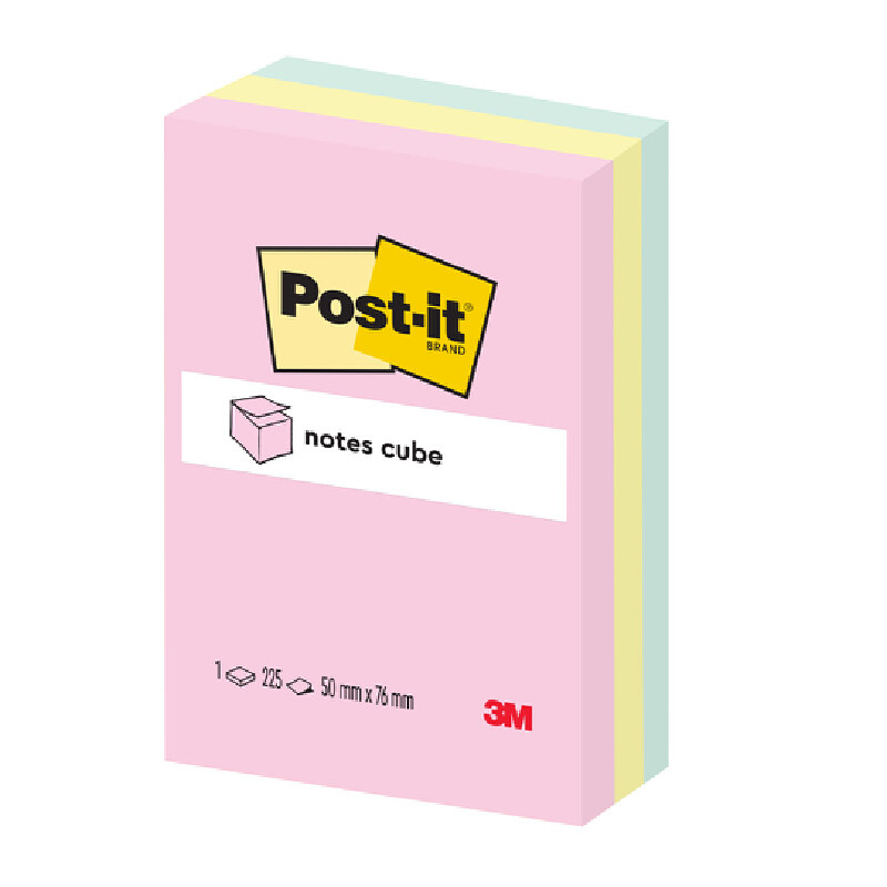 กระดาษโน้ต โพสต์-อิท 656 Pastel คละสีพาสเทล 2x3นิ้ว