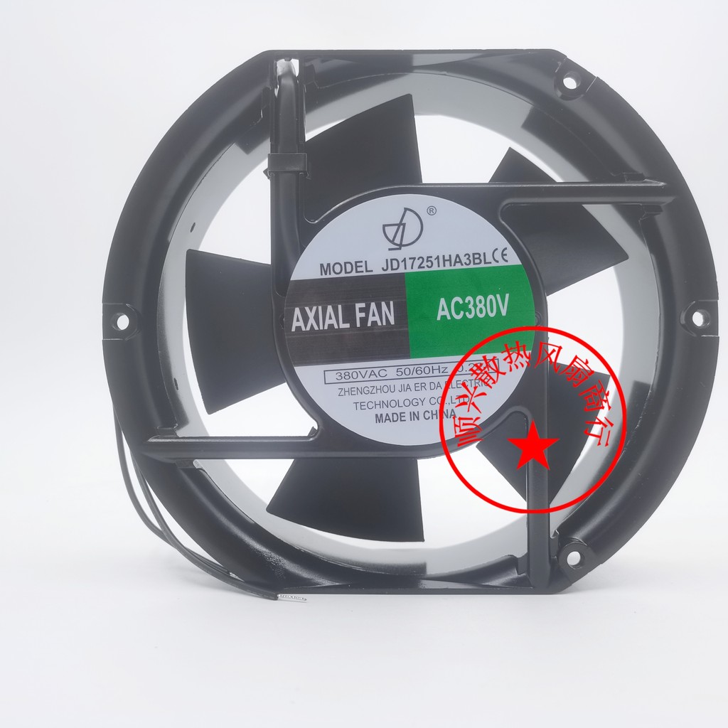 พัดลมระบายความร้อน JD17251HA3BL/HA2BL 380V/220V 172 * 150 * 51 มม.