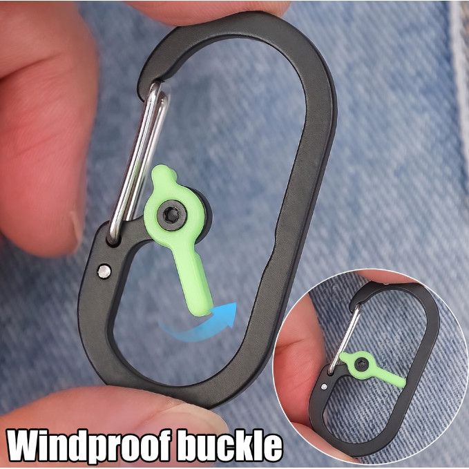 GANTUNGAN TASTYSTTR G-Biner Carabiner พวงกุญแจ Dual Loop Spring Lock 36kg - GC009