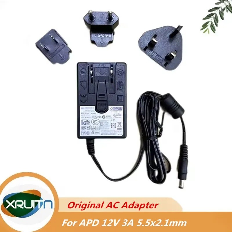 ของแท้ APD 12V 3A 36W อะแดปเตอร์ AC WA-36A12R สําหรับ Brightsign MEDIA PLAYER XD234 XD1034 XT1144 แห