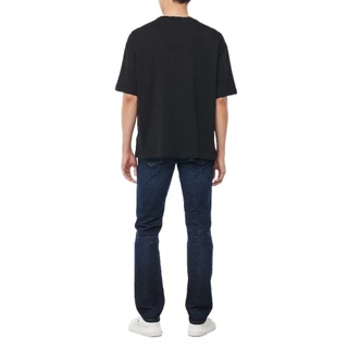 CALVIN KLEIN เสื้อยืดคอกลมแขนสั้นผู้ชาย Archive Logo ทรง Relaxed รุ่น 40HM229 UB1 - สีดำ