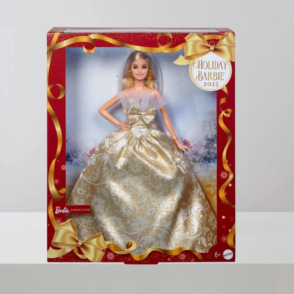 ตุ๊กตาบาร์บี้ของแท้ 2025 Holiday Collection ตุ๊กตาบาร์บี้ Girl Play House ของเล่นของขวัญ JBH97