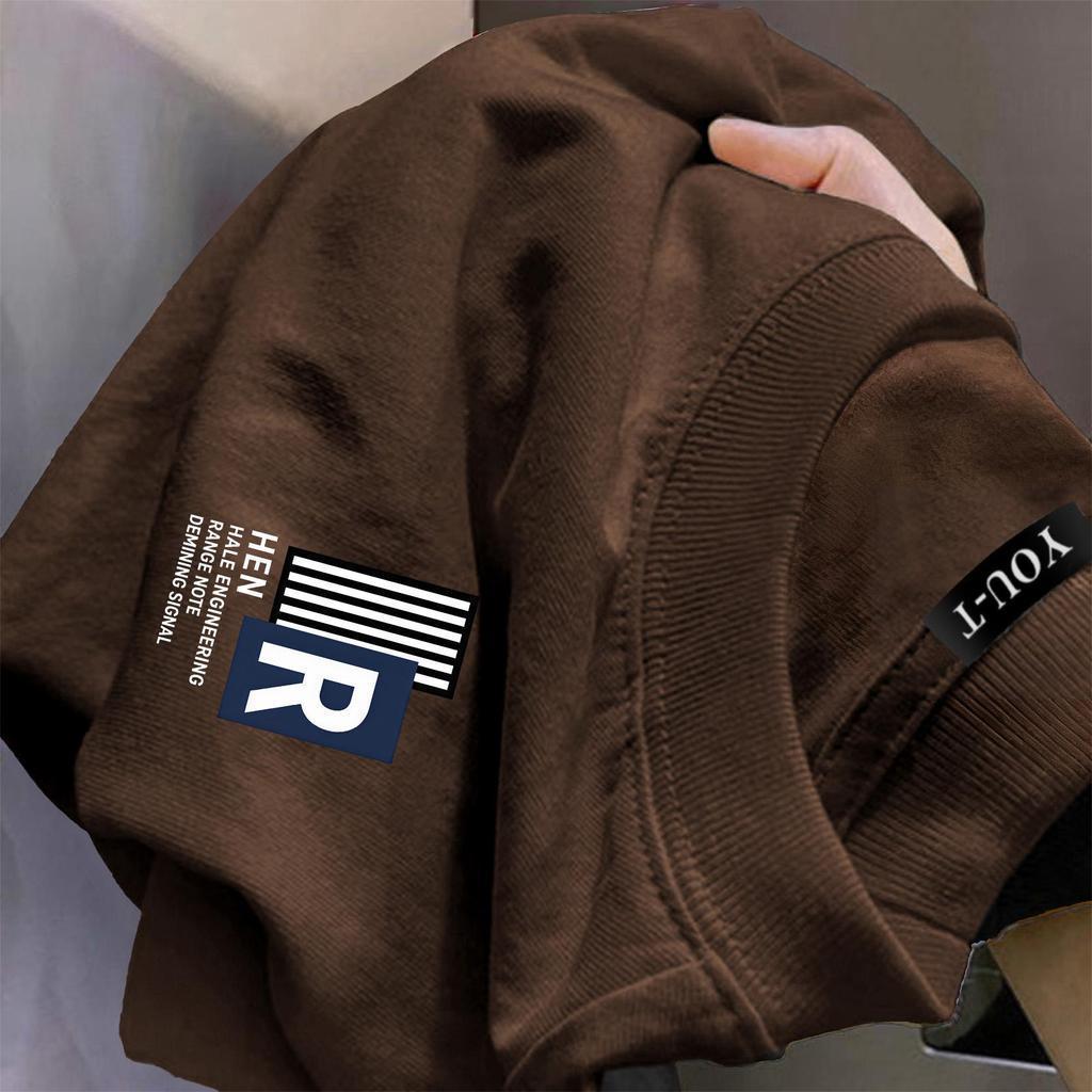 Top.basic🔥เสื้อยืดผ้าคอตตอน  “HEV” ทรง Oversize คอกลม แขนสั้น ผ้านุ่มสบาย ใส่ได้ทุกวัน ฤดูร้อน ไซส์ 