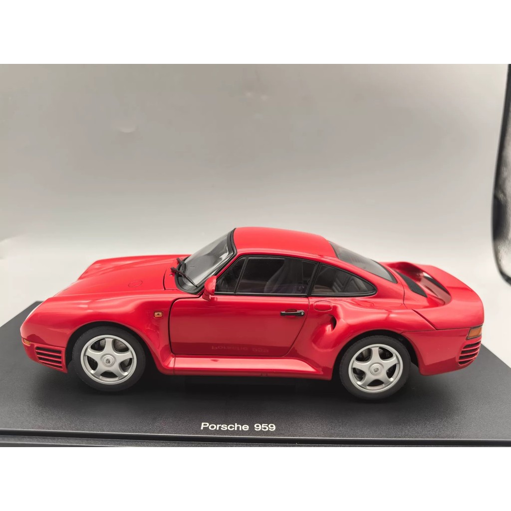 [คลังสินค้าพร้อมชุดเดียว] AUTOart AUTOart 1/18 PORSCHE 959 PORSCHE 959 (สีแดง) Meassles โมเดลรถโลหะผ