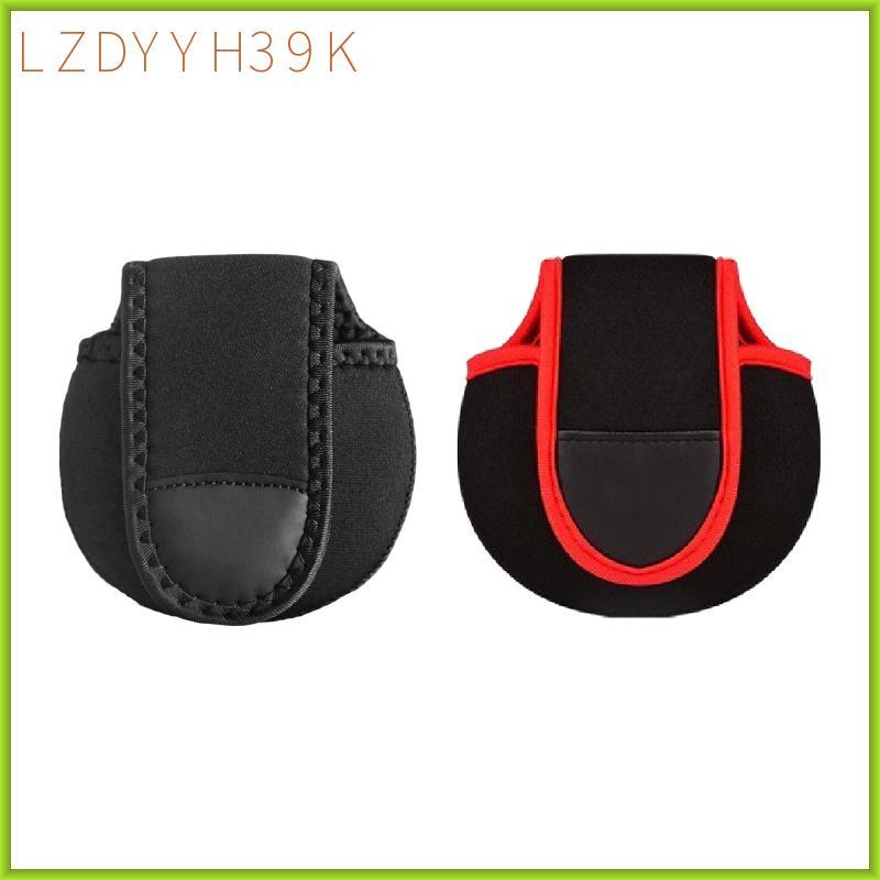 [lzdyyh39k] 6xProtective Case Baitcasting Reel Protector กันน้ําตกปลา Reel Cover Bag สีดํา