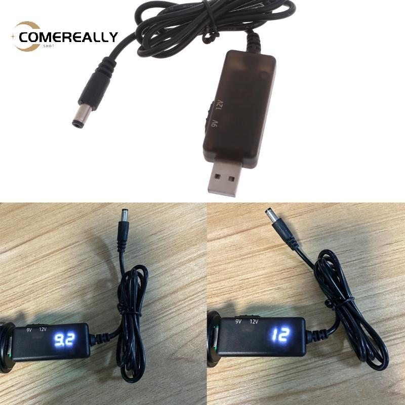 COME USB Boost Converter สายไฟ DC5V ถึง 9V 12V USB Step-up Adapter สาย 5 5x2 1 มม.ตัวเชื่อมต่อสําหรั