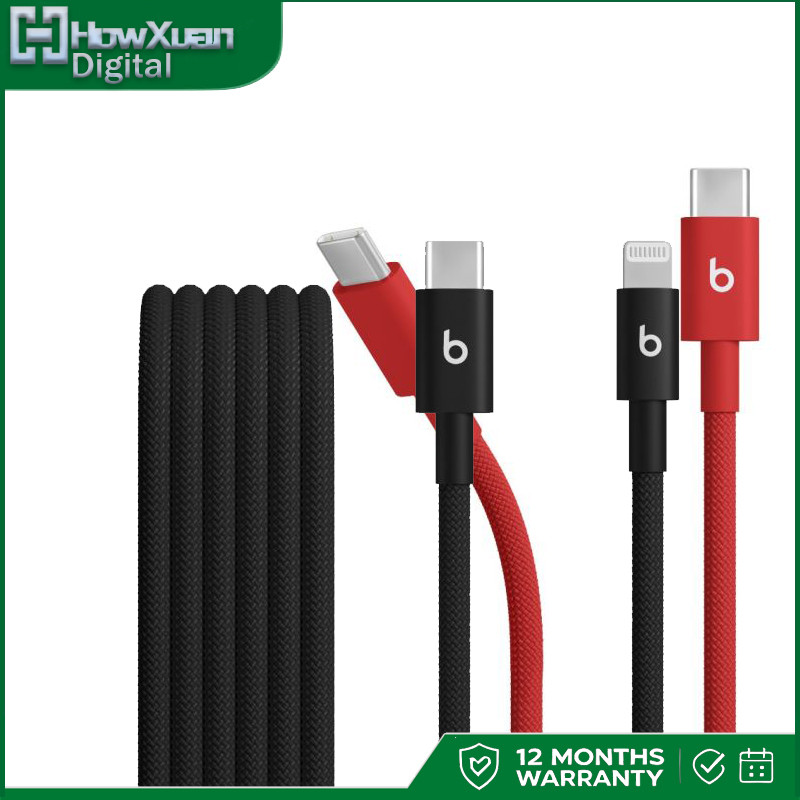 สายชาร์จเร็ว Beats 1.5M USB-C to USB-C USB to L สายไฟทอทนทานไร้พันกัน