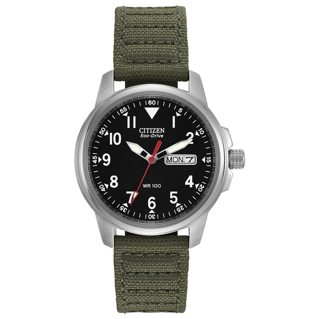 CITIZEN Men's Eco-Drive Watch with Canvas Strap BM8180-03E [Parallel Import]
