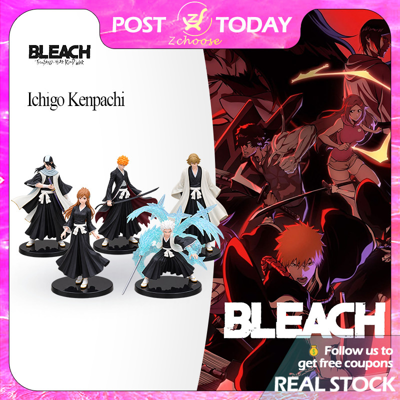 💀🇹🇭พร้อมส่ง🇹🇭 Bleach Ichigo Yamamoto Kenpachi Hitsugaya Rukia Figure โมเดลตัวละครอนิเมะ 5 แบบ สำหรับ