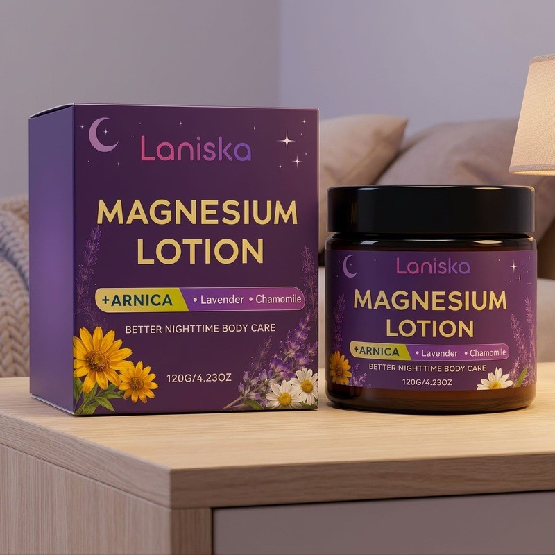 พร้อมสต็อก Night Magnesium Cream Lavender Plant Extract Moisturizing Soothing Skin Body Care Q0813