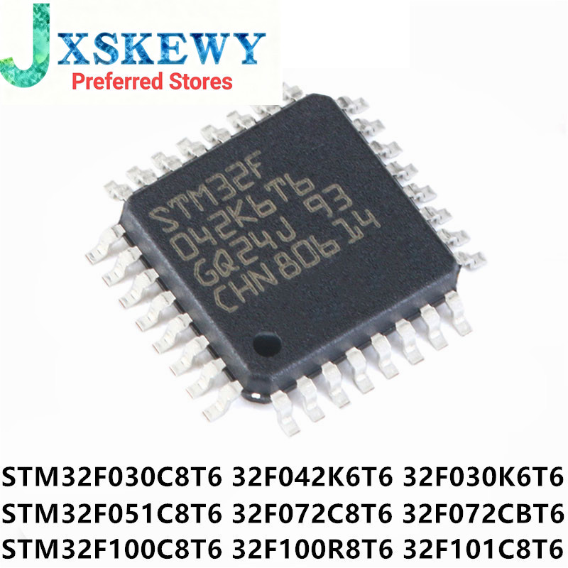 สินค้าใหม่ STM32F030C8T6 STM32F030K6T6 STM32F042K6T6 STM32F051C8T6 STM32F072C8T6 STM32F100T6T8T6STM3