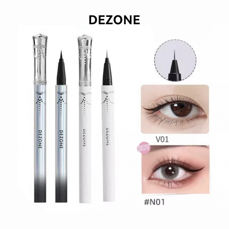 美多✨DEZONE อายไลเนอร์ Liquid ปากกากันน้ําติดทนนานเริ่มต้นกันน้ําและเหงื่ออายไลเนอร์ติดทนนาน