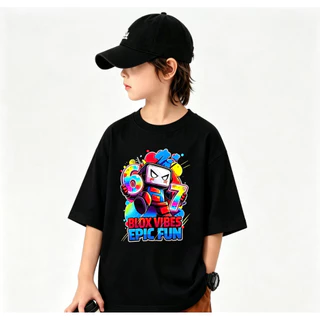เสื้อยืดเด็ก ลายการ์ตูนรุ่น 67 ทรงหลวม คอกลมแขนสั้น เสื้อฤดูร้อนระบายอากาศได้ดี ใส่ได้ทั้งเด็กชายและเด็กหญิง
