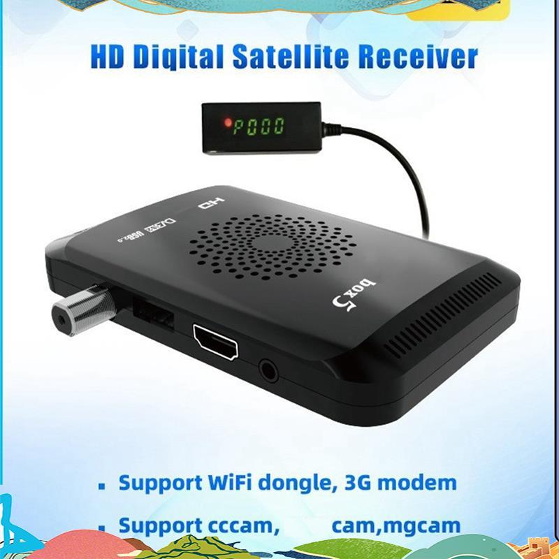 265 DVB-S2 S2X T2/C 265 HEVC ถอดรหัสสําหรับตัวรับสัญญาณทีวีดาวเทียมเครื่องเล่น DVB รองรับ WiFi