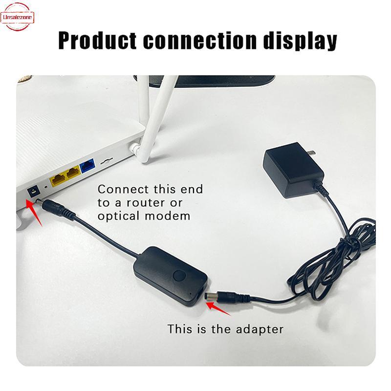 OZTH Router Restart Cable เครื่องตั้งเวลาปิดอัตโนมัติพร้อมการปรับชั่วโมงสําหรับประสิทธิภาพเครือข่ายภ