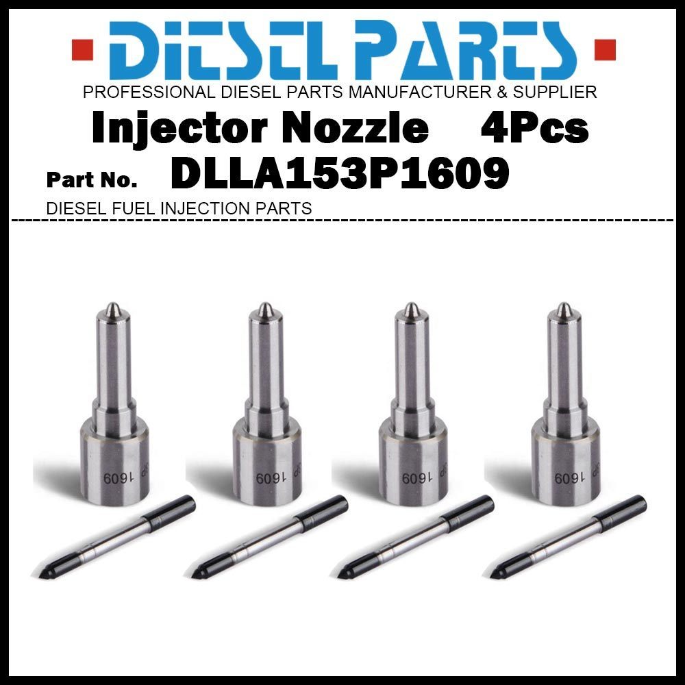 4x ดีเซลหัวฉีดน้ํามันเชื้อเพลิงหัวฉีดเคล็ดลับ DLLA153P1609 Hyundai H1 Starex 2.5d D4CB 33800-4A600