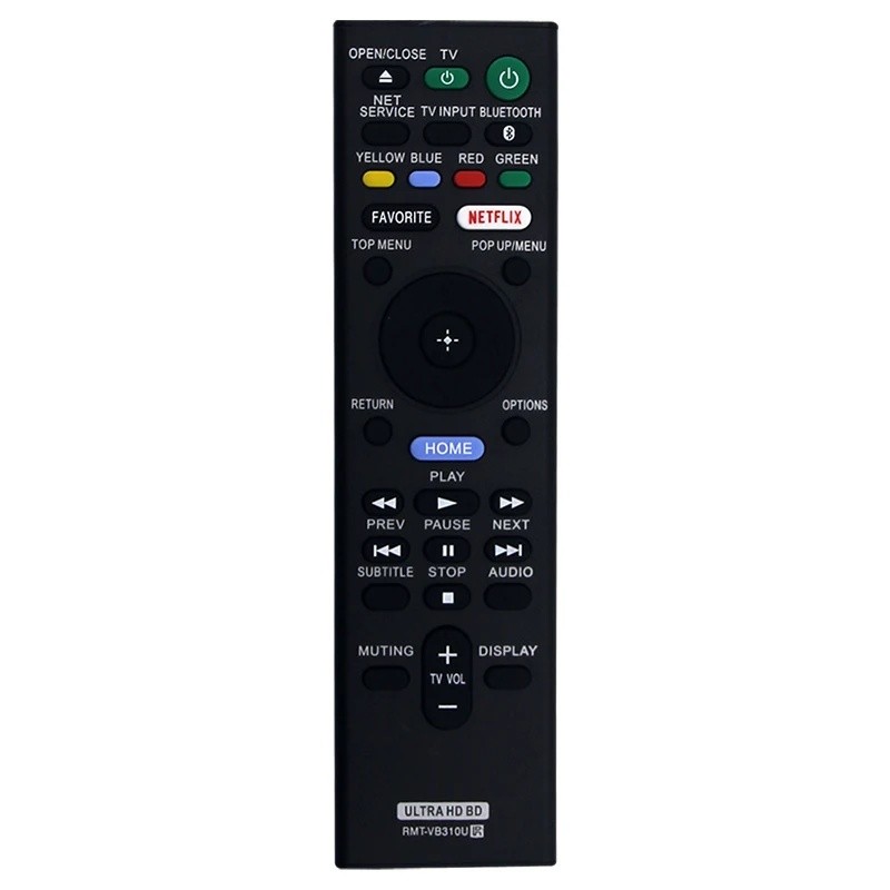 เข้ากันได้กับ Sony DVD UBP-UX80 UBP-X800 UBP-X1000ES UBPX1100ES UBPX800M2 รีโมทคอนโทรล RMT-VB310U อะ