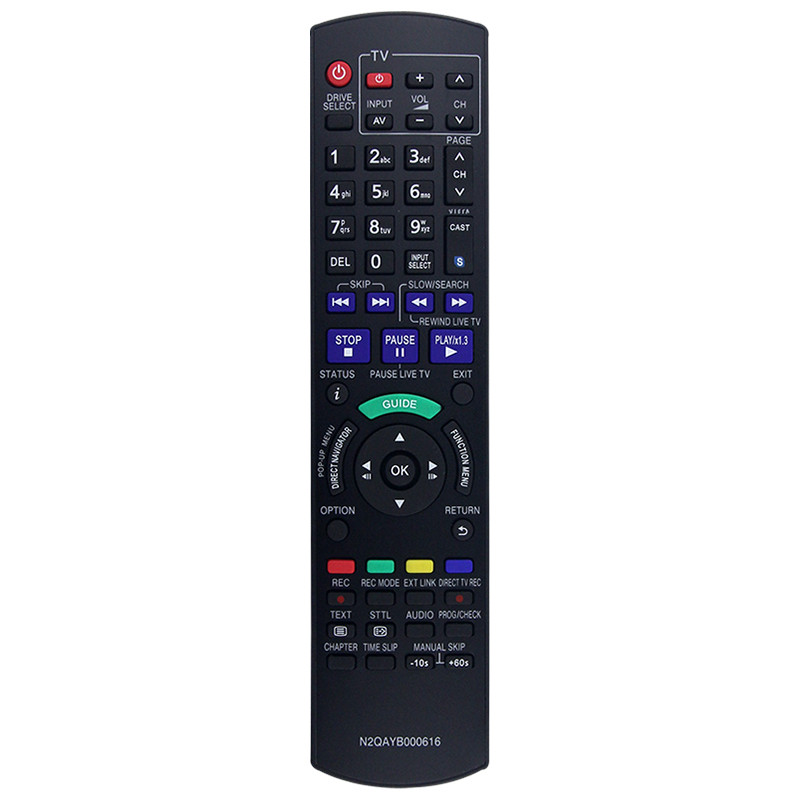 ใช้งานร่วมกับ Panasonic DVD DMR-BST701 DMR-BST700 DMR-BST800 DMR-BWT800B รีโมทคอนโทรล N2QAYB000616 อ