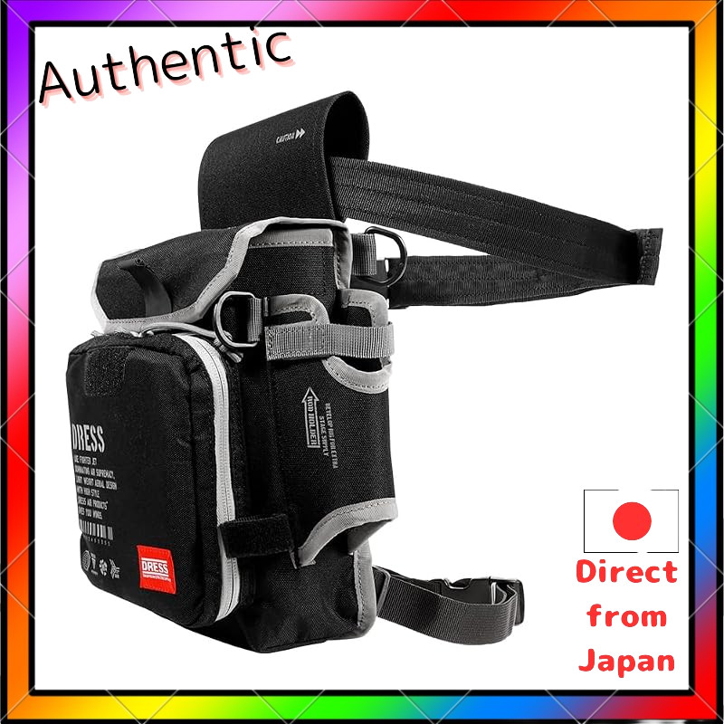 DRESS Tactical Leg Bag Airborne BK/TAN and MC – Multi-Functional Fishing Backpack with Rod Holder fo