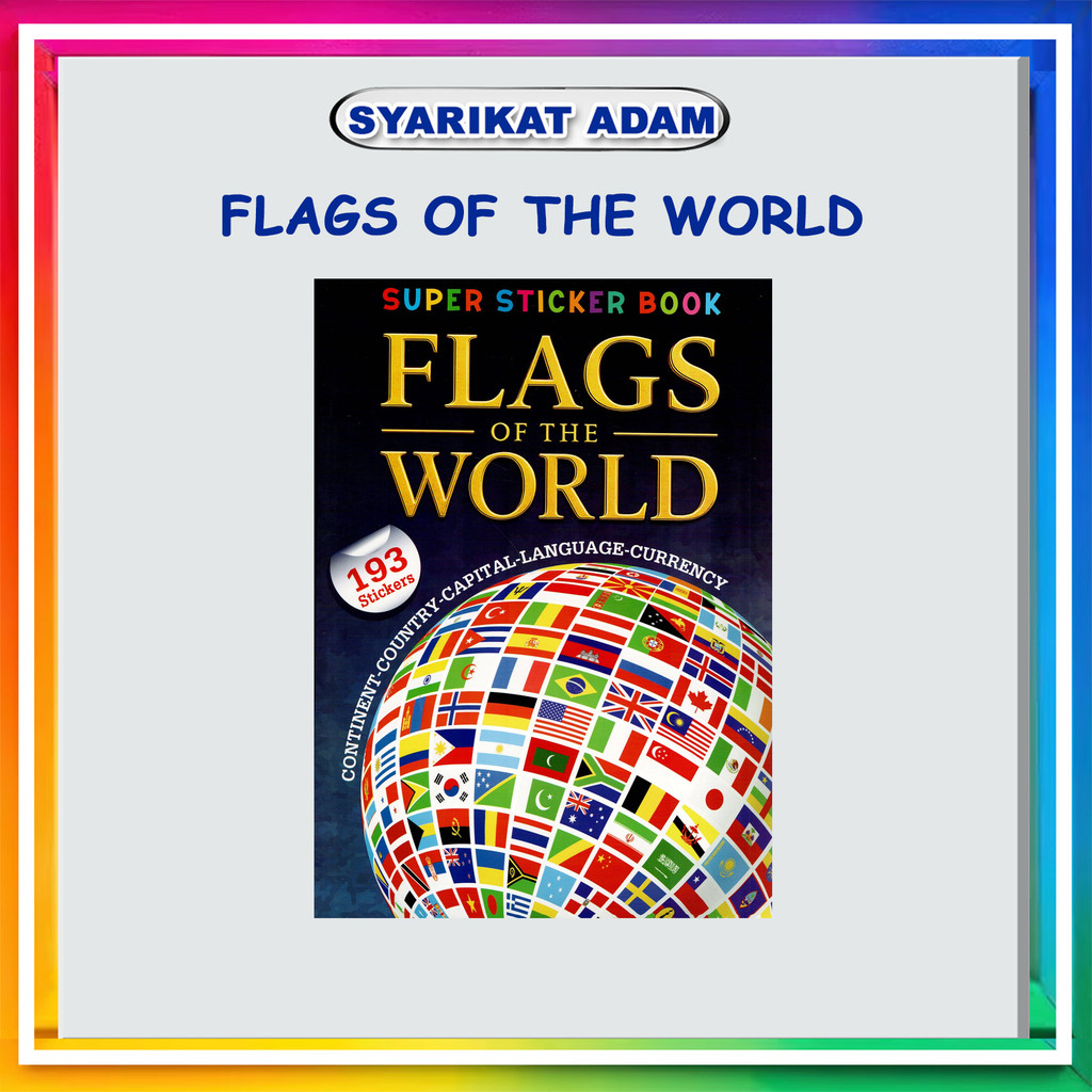 [ADM] SUPER STICKER BOOK FLAGS OF THE WORLD