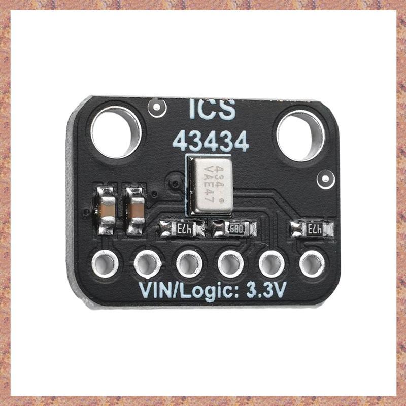 Low-Cost Low-Pass Filter ICS-43434 MEMS โมดูลไมโครโฟนดิจิตอล I2S DC 1.5V-3.6V โมดูลไมโครโฟน Breakout