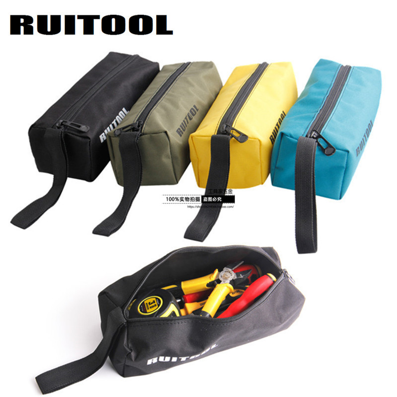 RUITOOL กระเป๋าเครื่องมือมัลติฟังก์ชั่นซ่อมขนาดเล็กกระเป๋าเก็บฮาร์ดแวร์กันน้ําผ้าใบกระเป๋าเครื่องมือ