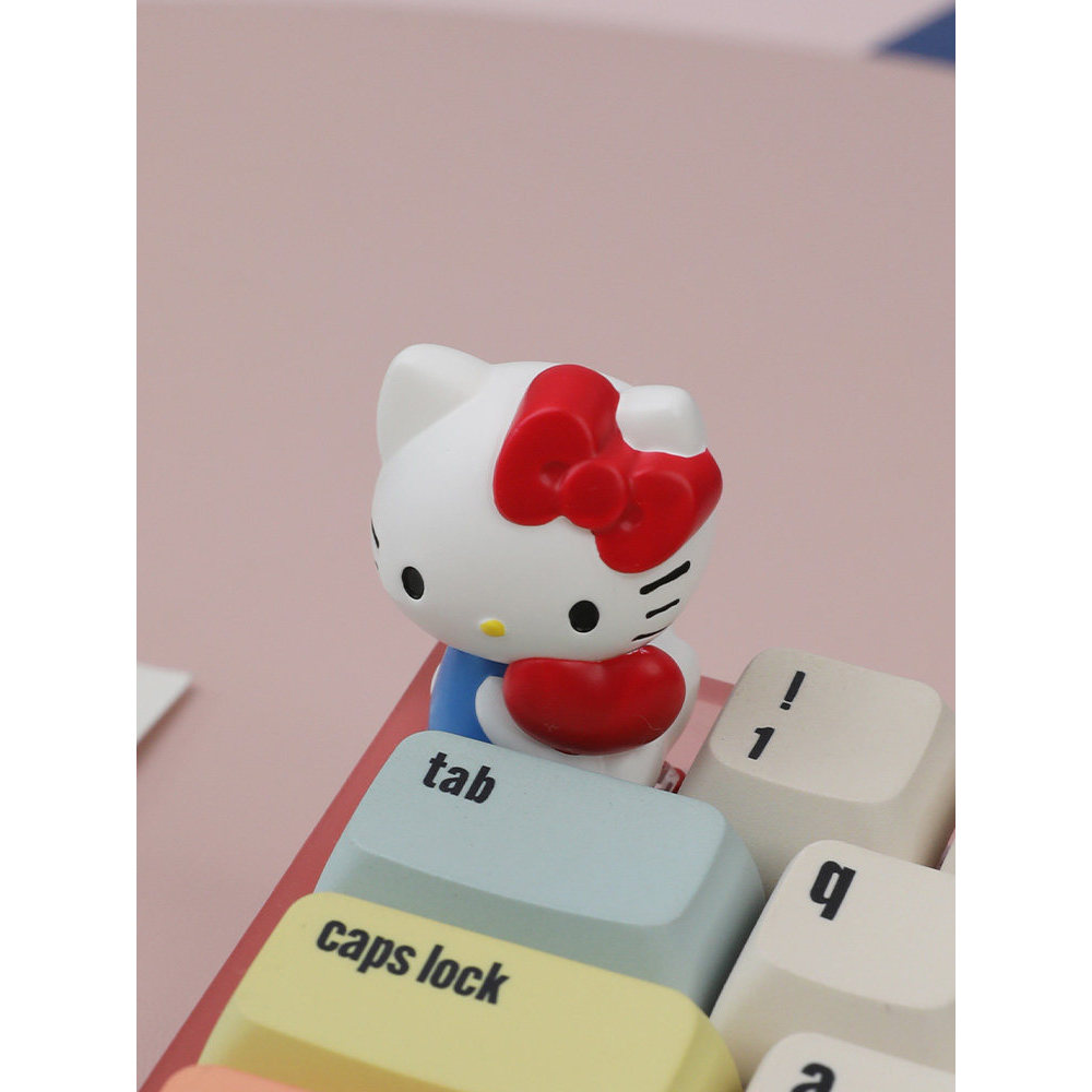 sa keycap keycap ใส HelloKitty น่ารักที่ไม่ซ้ํากัน Keycap คีย์บอร์ดแบบกลไก Keycap ECS Single Keycap 