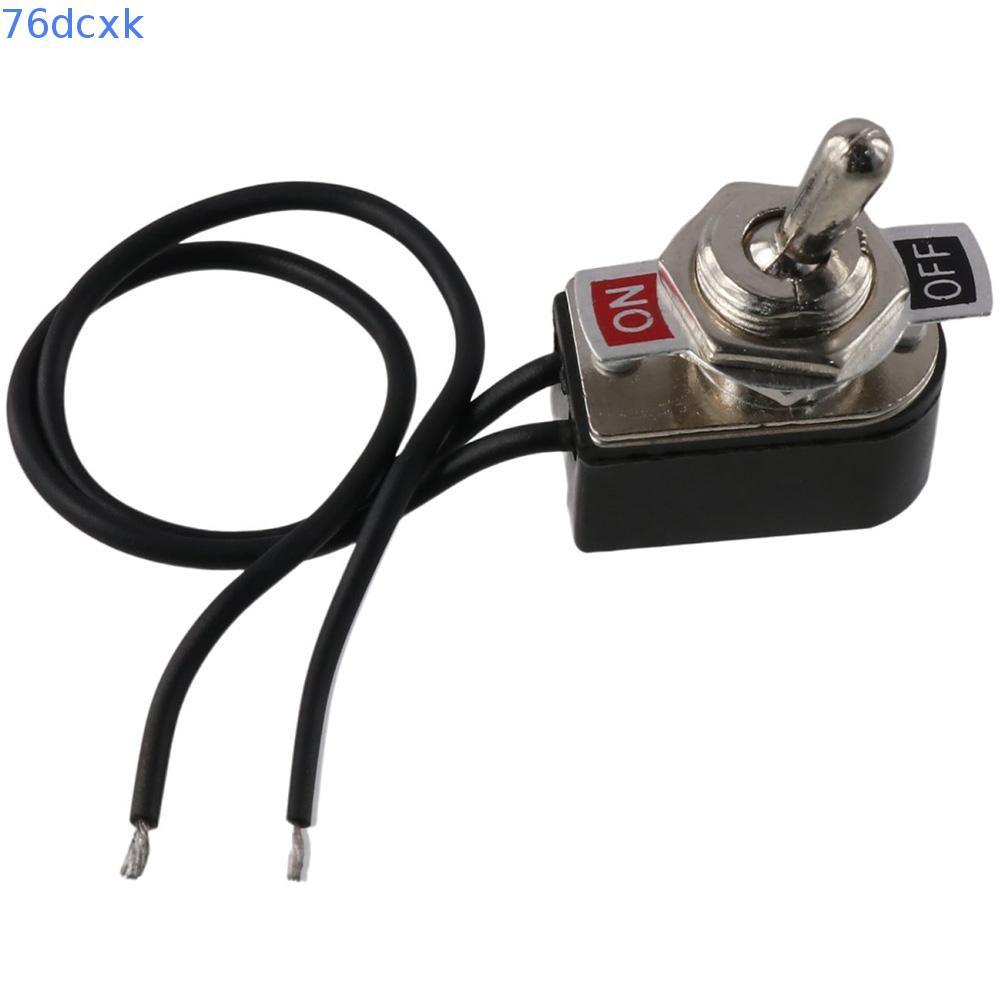 76DCXMY Toggle Switch, 2 Pin Mini Toggle Rocker Switch, คุณภาพสูง Heavy Duty ON/ Latching พร้อม 5 ตะ