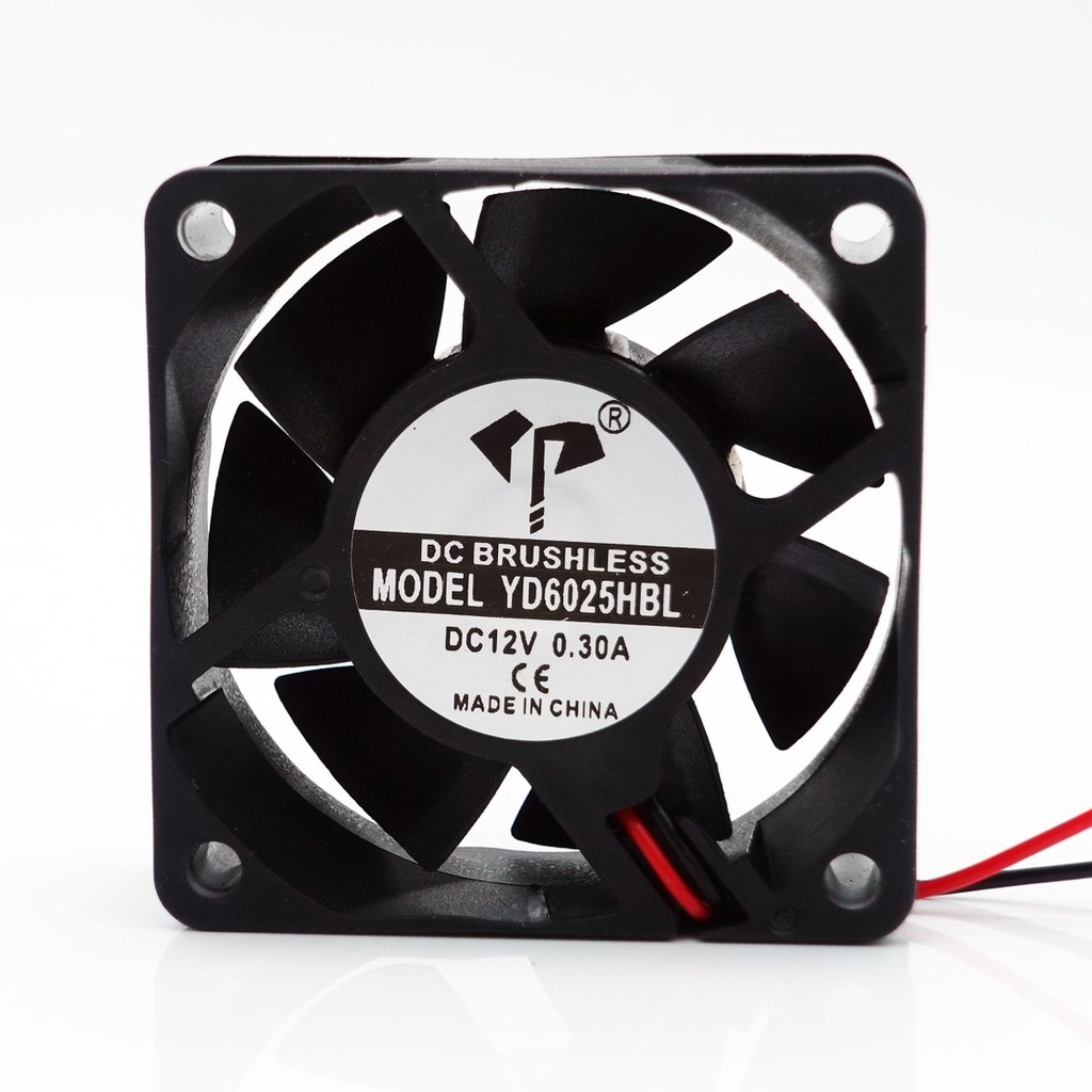Yida YD6025HBL 12V 24V 0.3 A 6CM 6025 พัดลมพัดลมระบายความร้อนอินเวอร์เตอร์