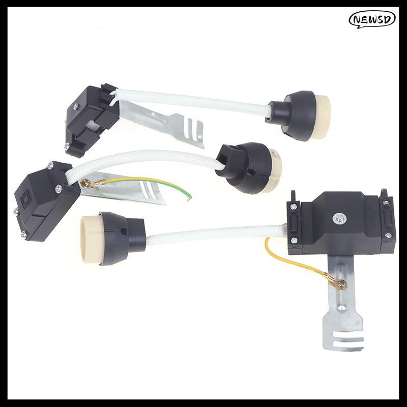 NEWSD GU10 โคมไฟฐานเซรามิคและ Terminal Blo/Bridge W และฉนวนสําหรับ GU10 ฐานฮาโลเจน Soe GU10 หลอดไฟ L