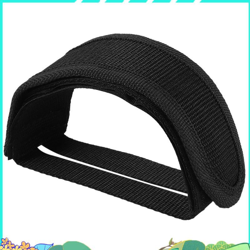 Fixed Gear Fixie BMX จักรยานจักรยาน Anti-slip สายรัดกาวคู่เหยียบคลิปเข็มขัดสีดํา