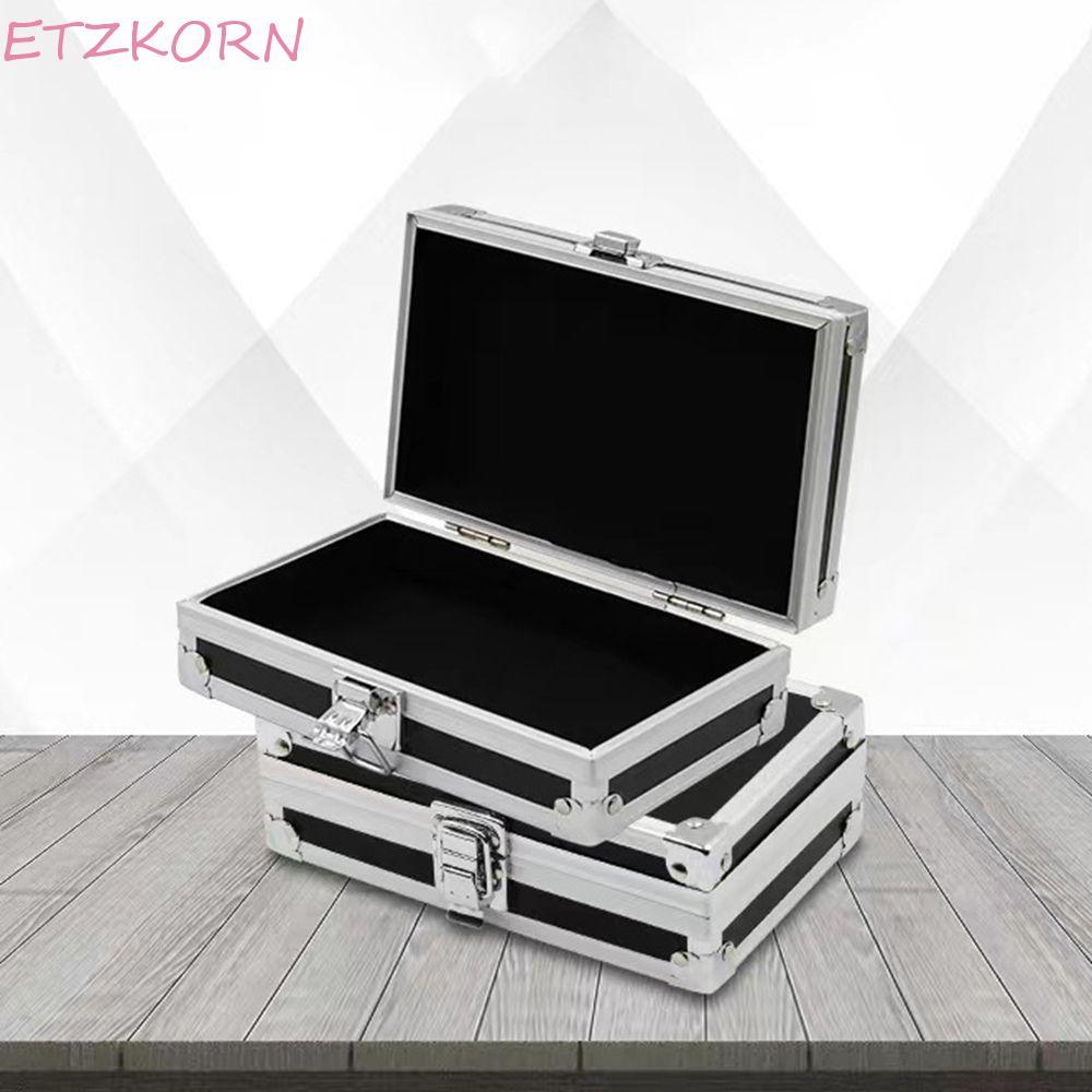 ETZKORN กล่องเก็บของอลูมิเนียมอัลลอยด์ทนทานกลางแจ้ง Camping ที่เก็บโลหะ Store รายการกล่องเครื่องประดับโลหะ