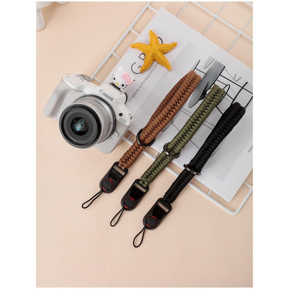 สมบัติคุณภาพเหมาะสําหรับ Canon R50 R8 R7 R6 R5 R10 R100 R62 M50 Micro Single Handmade สายรัดข้อมือ