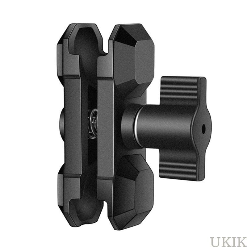 UKIK Versatilitys 60 มม. แขนซ็อกเก็ตคู่กล้อง Clamp Mount สําหรับการออกแบบฐานสําหรับจักรยานและรถจักรย