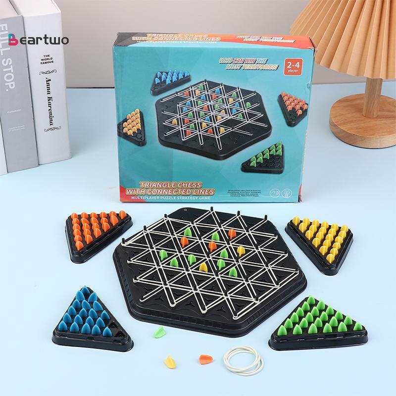<beartwo-t> Chain Triangle Chess Splendor Duel Board Strategy Game สําหรับเด็กและผู้ใหญ่สนุกเกมครอบค