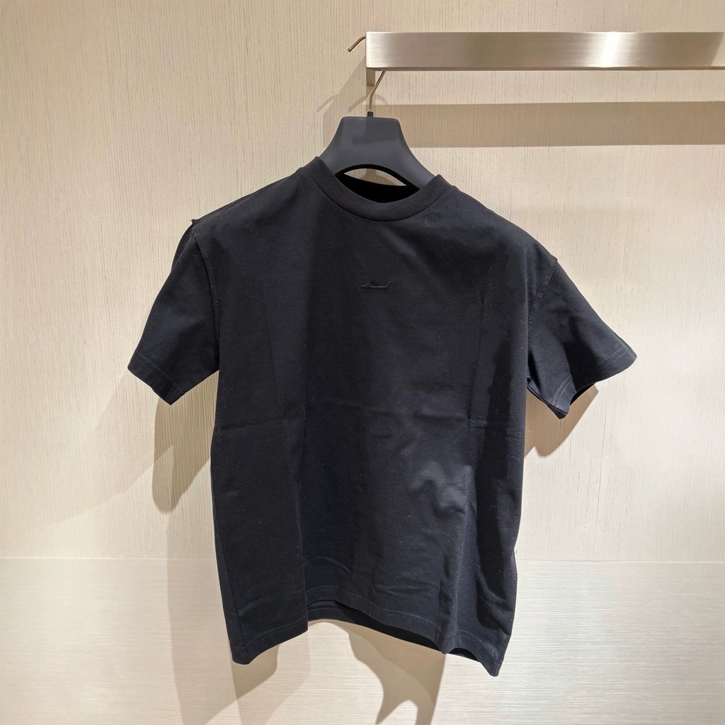 NR4A L` 26SS Embossed logo Round neck short sleeves with external seams T Shirts for men and women, 