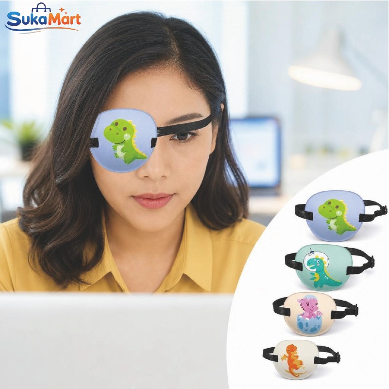 MATA Lazy Eyes Eye Mask Amblyopia Therapy Orthotic Adjustable Pirate Eye Mask ช่วยให้ Lazy Eye Thera