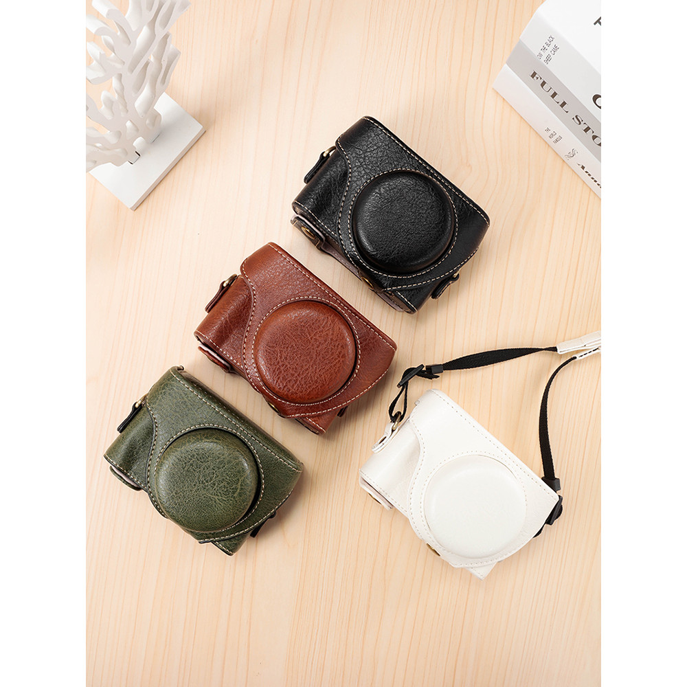 สมบัติคุณภาพเหมาะสําหรับ Sony ZV1F กล้อง ZV1M2 เคสป้องกัน ZV1F ZV1M2 ZV1 รุ่นที่สองซองหนังย้อนยุค