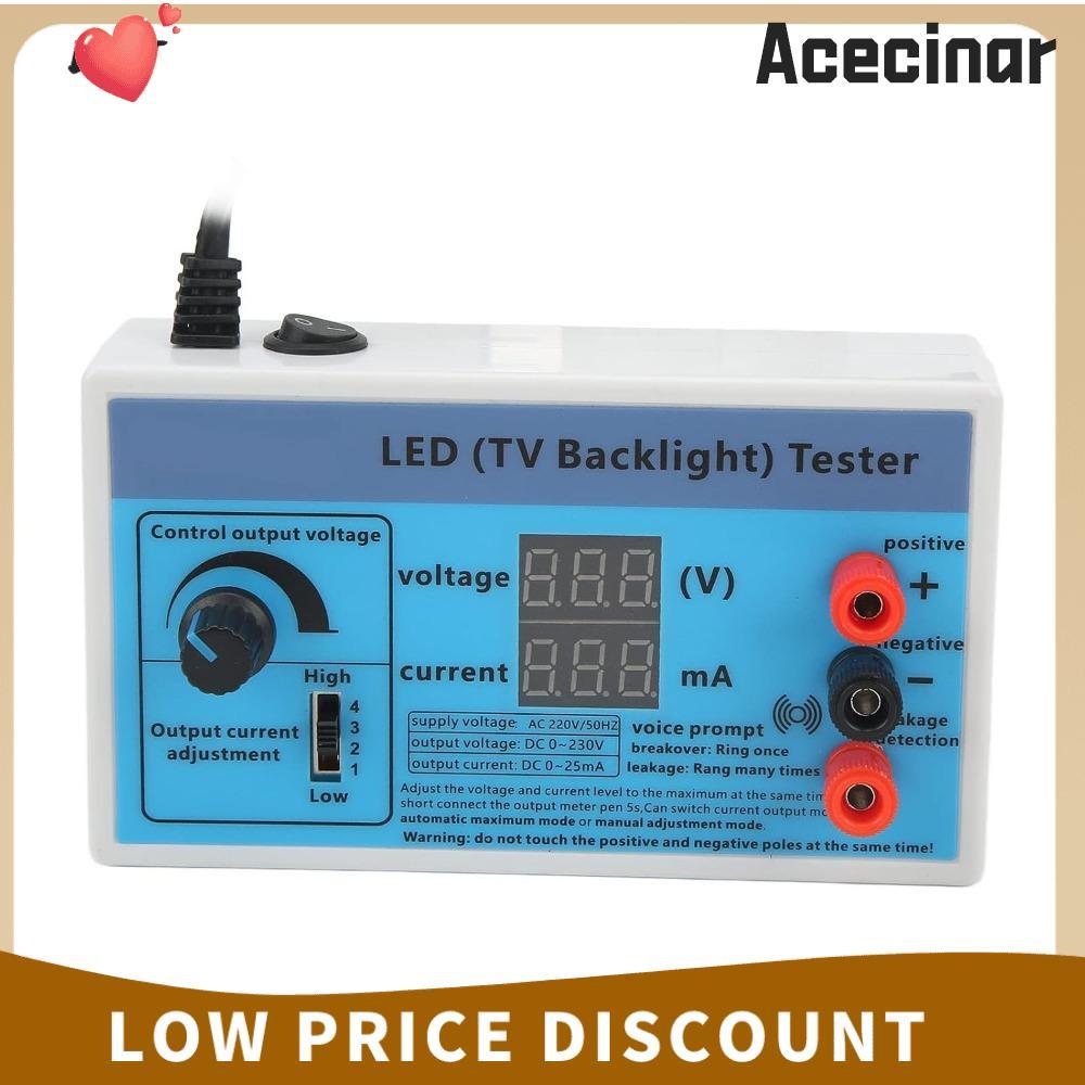 ACECINAR Backlight Strip Tester, ความสว่างสูงมัลติฟังก์ชั่ LED TV Backlight Tester, 0-230V เอาต์พุตอ