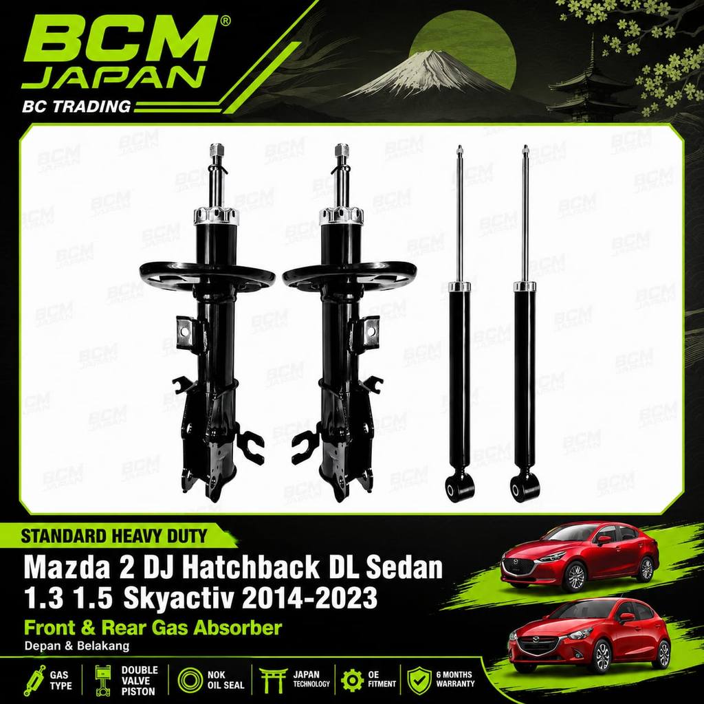 BCM JAPAN Mazda 2 DJ DL โช้คอัพหน้า Depan Belakang 1.3 1.5 Skyactiv 2014-2023