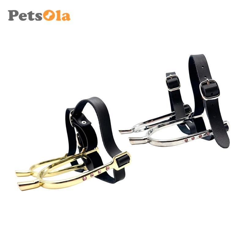 [Koolsoo2] Horse Spurs พร้อมสายรัด Horse Boot Spurs Equeen Spurs ขี่อุปกรณ์เสริมการฝึกอบรม Spurs กับ