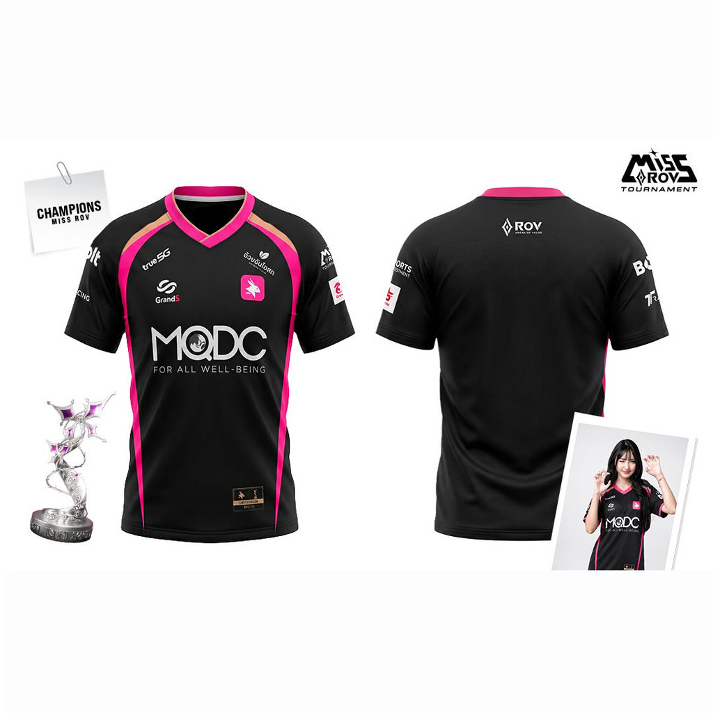 EArena Champions ทีม MISS ROV Jersey 2026 ใหม่เครื่องแบบผู้ชาย Esports การฝึกอบรมเสื้อยืด