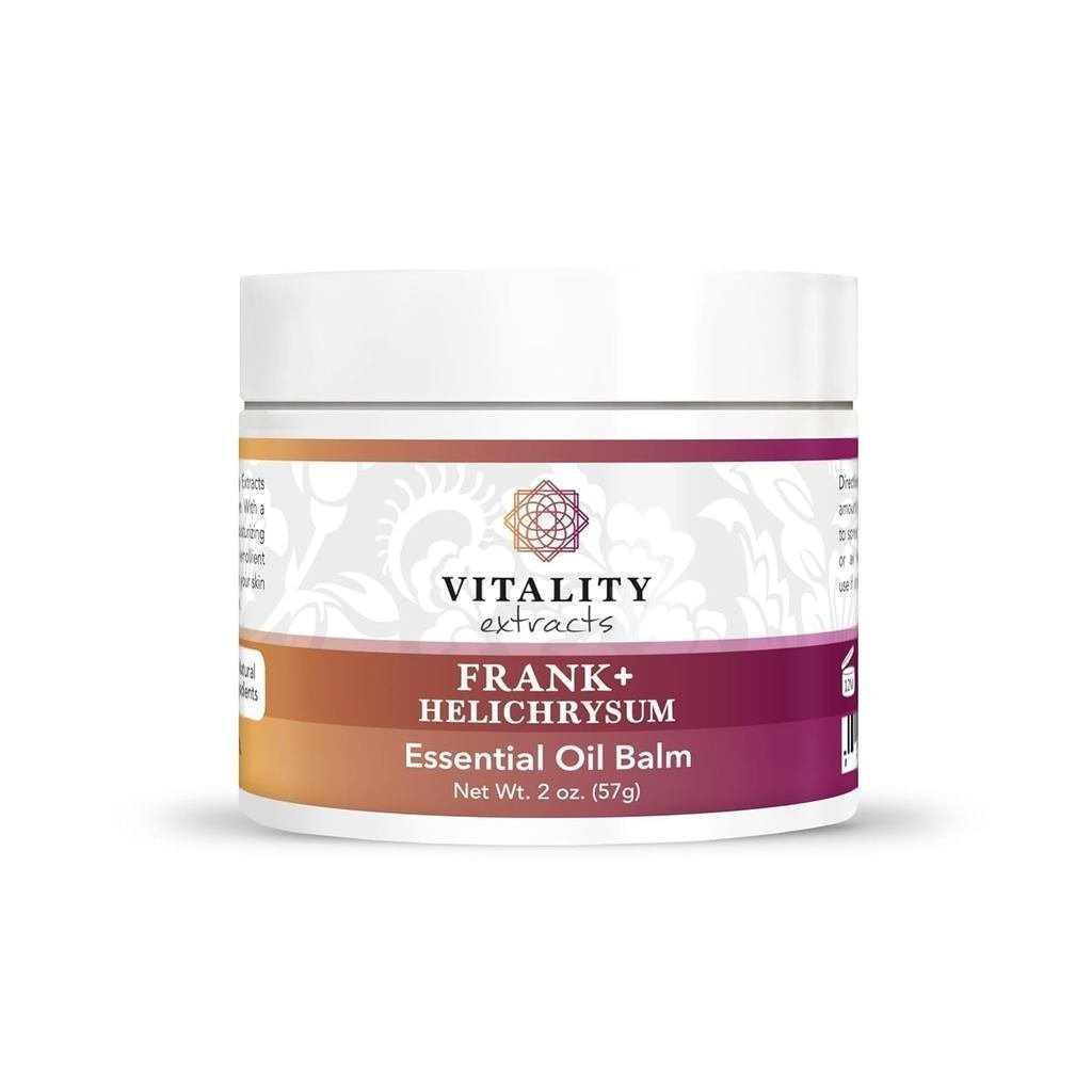 Vitality Essence Frank+Cypress Balm-2oz,Frankincense,Cypress tree,Full-effect soothing,Mint,Ointment