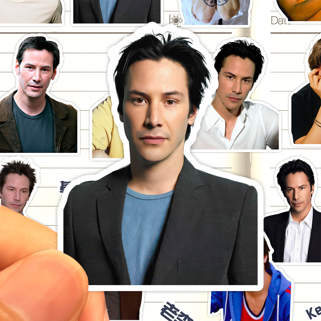 Keanu Reeves สติ๊กเกอร์ HD กันน้ํา ฟิล์มอังกฤษ TV Actor Keanu Reeves Keanu Reeves Old Lee คอลเลกชันส