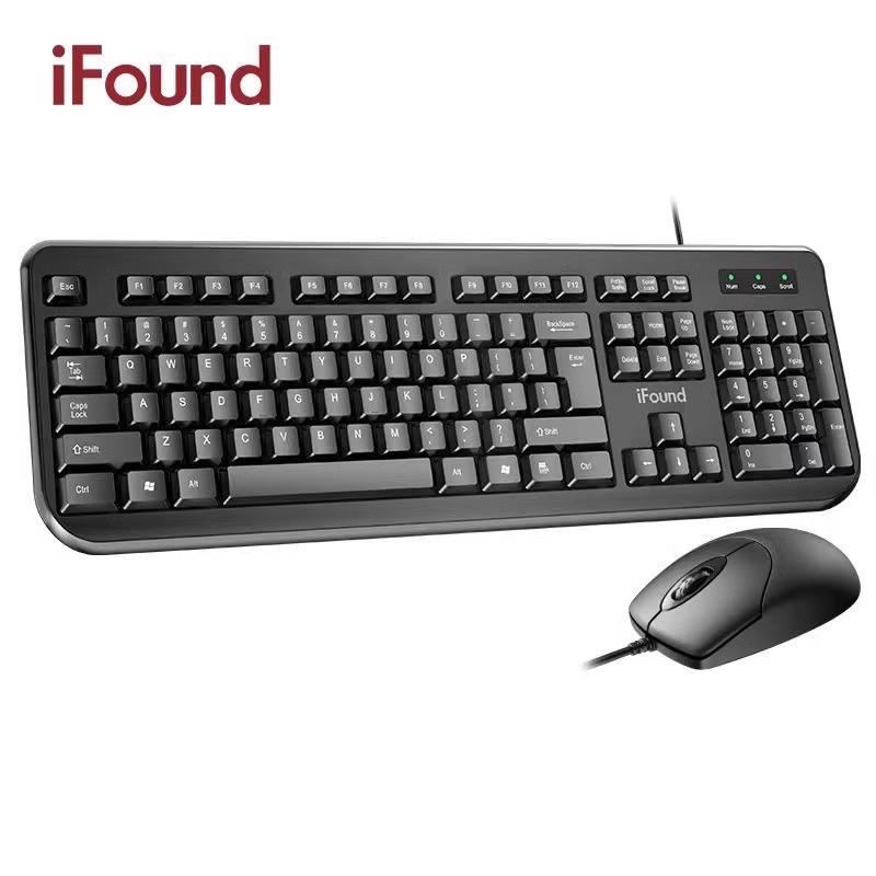 IFound Fangzheng เทคโนโลยี F8106 เมาส์คีย์บอร์ดแบบมีสาย USB ภายนอกโน้ตบุ๊คคอมพิวเตอร์เดสก์ท็อป Unive