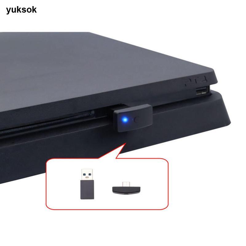 [yuksok] เกม USB Bluetooth 5.0 อะแดปเตอร์ Dongle เครื่องส่งสัญญาณเสียงไร้สายสําหรับ PC สําหรับ PS4/P